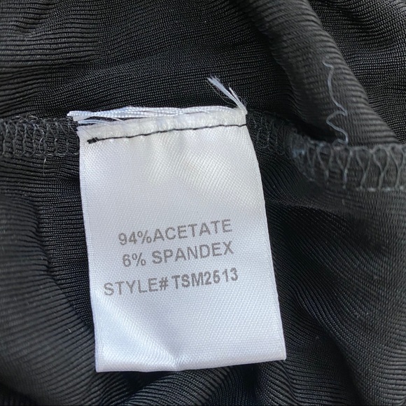 Travel Smith Black Ruffle Front Top Medium - Picture 10 of 11